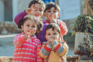 Photograph of happy children